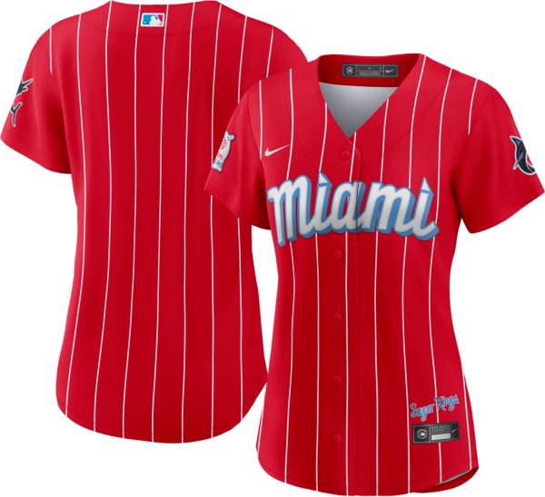 Nike Women's Miami Marlins Red 2021 City Connect Cool Base Jersey product image