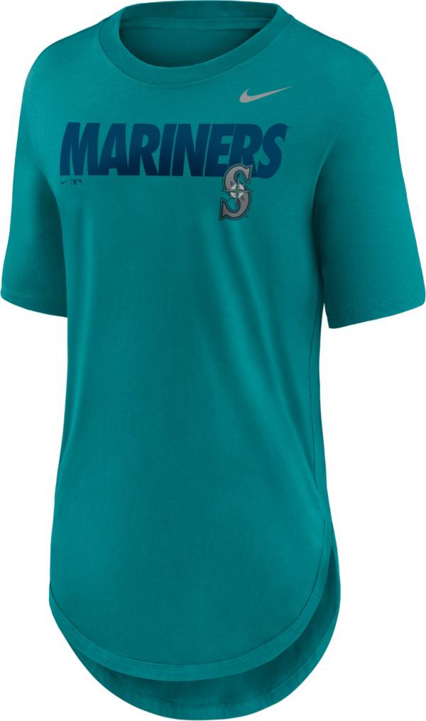 Nike Women's Seattle Mariners Green Longline Weekend T-Shirt