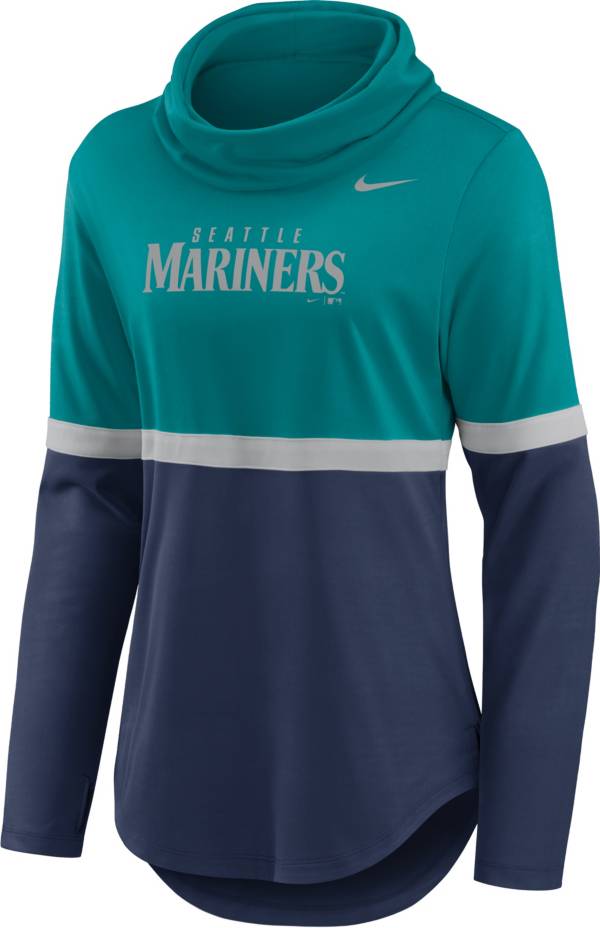 Nike Women's Seattle Mariners Navy Cowl Neck T-Shirt