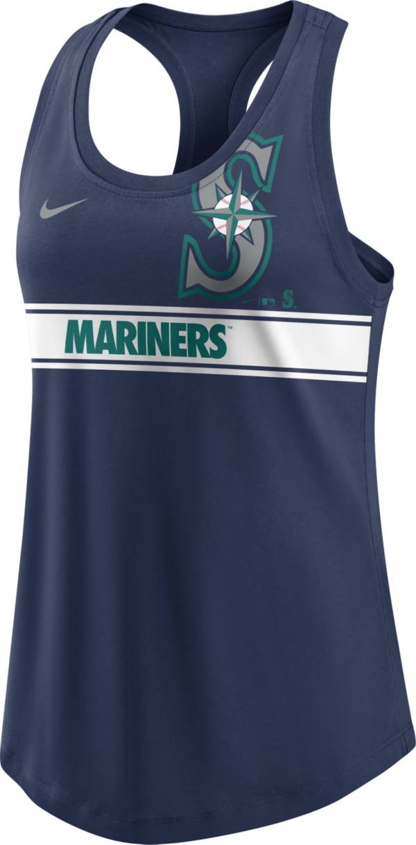 Nike Women's Seattle Mariners Navy Racerback Tank Top