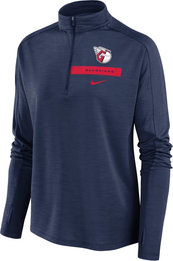 Nike Women's Cleveland Guardians Navy Local Pacer Long Sleeve Shirt product image