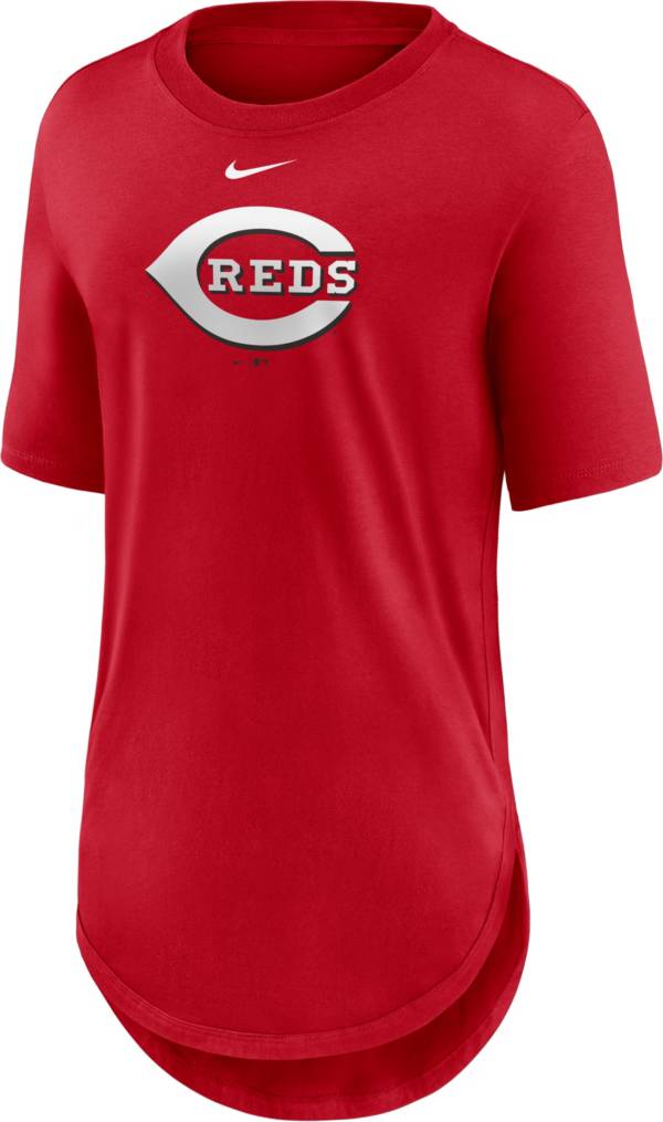 Nike Women's Cincinnati Reds Red Longline Logo T-Shirt