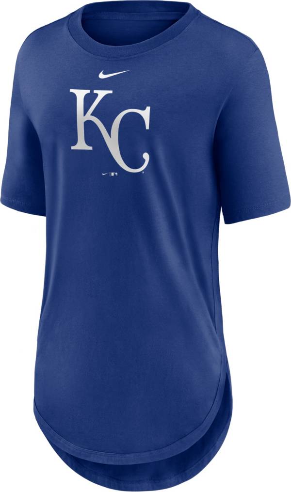 Nike Women's Kansas City Royals Royal Blue Longline Logo T-Shirt product image