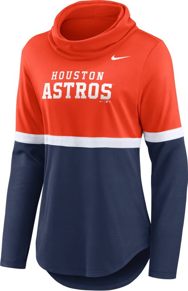 Nike Women's Houston Astros Navy Cowl Neck T-Shirt