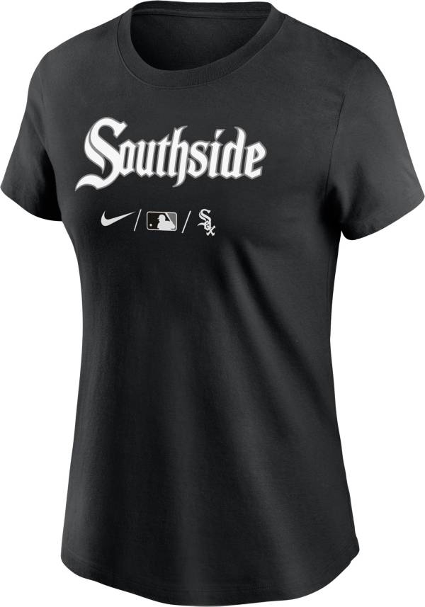 Nike Women's Chicago White Sox Black 2021 City Connect Wordmark T-Shirt product image