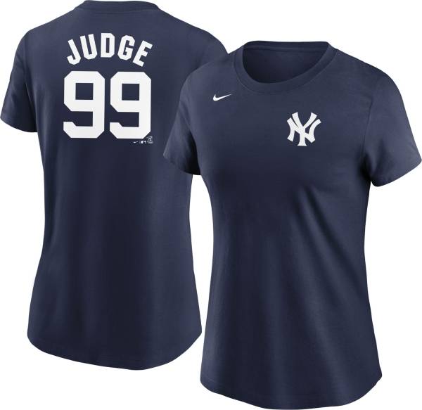 Nike Women s New York Yankees Aaron Judge 99 Blue T Shirt