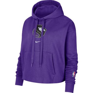 sorry, Nike Women's 2021-22 City Edition Sacramento Kings Purple Essential Cropped Pullover Hoodie is currently out of stock