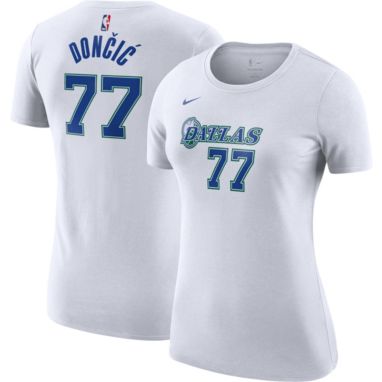 sorry, Nike Women's 2021-22 City Edition Dallas Mavericks Luka Doncic #77 White Cotton T-Shirt is currently out of stock