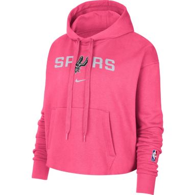 sorry, Nike Women's 2021-22 City Edition San Antonio Spurs Pink Essential Cropped Pullover Hoodie is currently out of stock