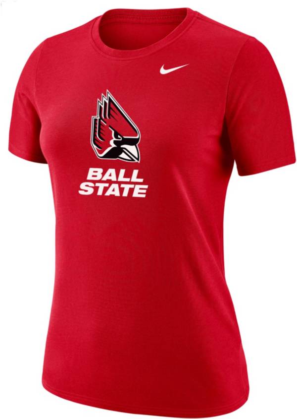 Nike Women's Ball State Cardinals Cardinal Dri-FIT Cotton T-Shirt product image