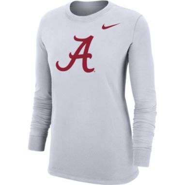 sorry, Nike Women's Alabama Crimson Tide White Dri-FIT Cotton Long Sleeve T-Shirt is currently out of stock