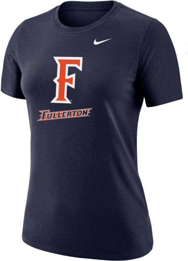 Nike Women's Cal State Fullerton Titans Navy Blue Dri-FIT Cotton T-Shirt product image