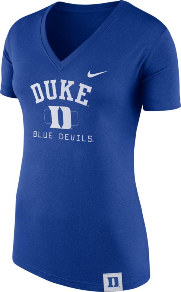 Nike Women's Duke Blue Devils Duke Blue Slub V-Neck T-Shirt