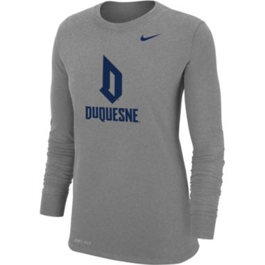 sorry, Nike Women's Duquesne Dukes Grey Dri-FIT Core Cotton Long Sleeve T-Shirt is currently out of stock
