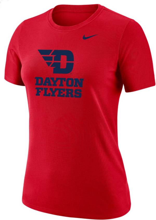 Nike Women's Dayton Flyers Red Dri-FIT Cotton T-Shirt