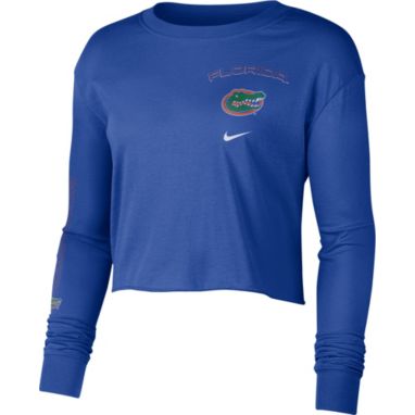 sorry, Nike Women's Florida Gators Blue Long Sleeve Crop Sweatshirt is currently out of stock