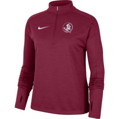 sorry, Nike Women's Florida State Seminoles Garnet Dri-FIT Pacer Quarter-Zip Shirt is currently out of stock