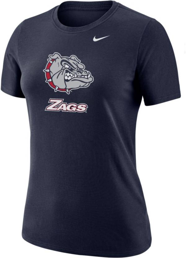 Nike Women's Gonzaga Bulldogs Blue Dri-FIT Cotton T-Shirt