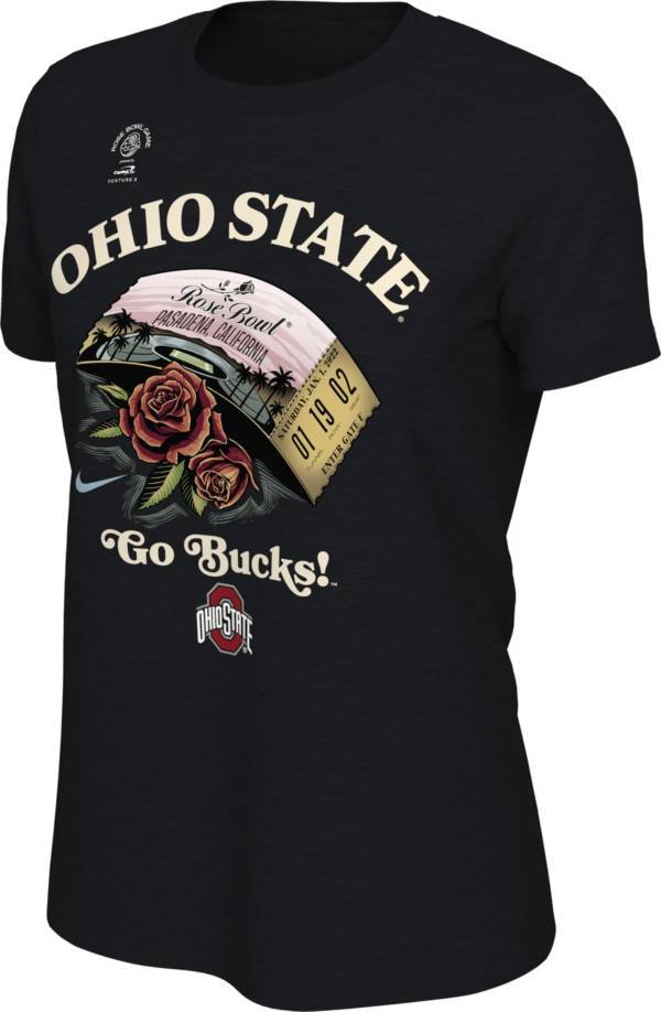 Nike Women's 2022 Rose Bowl Game Bound Ohio State Buckeyes T-Shirt