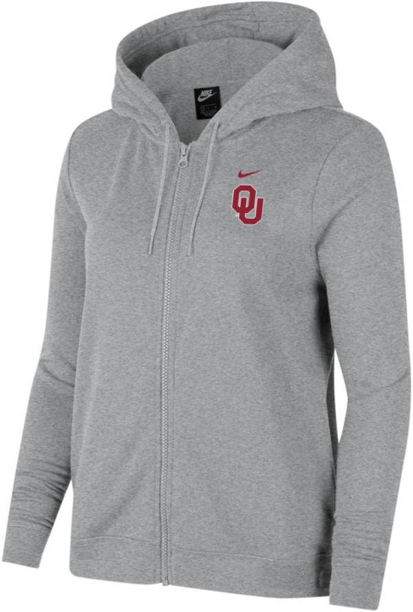 Nike Women's Oklahoma Sooners Grey Varsity Full-Zip Hoodie product image