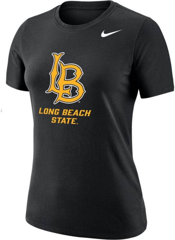 Nike Women's Long Beach State 49ers Dri-FIT Cotton Black T-Shirt product image