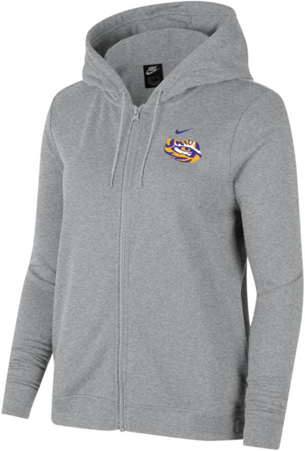 Nike Women's LSU Tigers Grey Varsity Full-Zip Hoodie product image