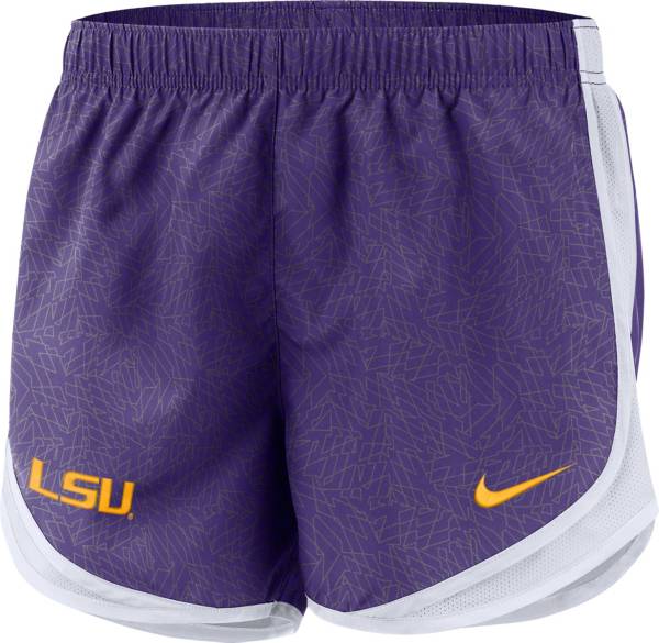 Nike Women's LSU Tigers Purple Dri-FIT Tempo Shorts product image