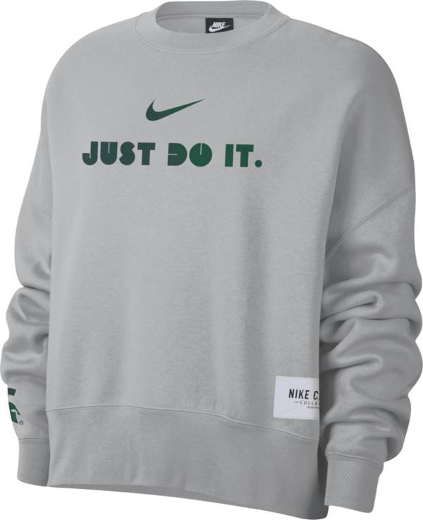 Nike Women's Michigan State Spartans Grey Everyday Campus Crew Neck Sweatshirt product image
