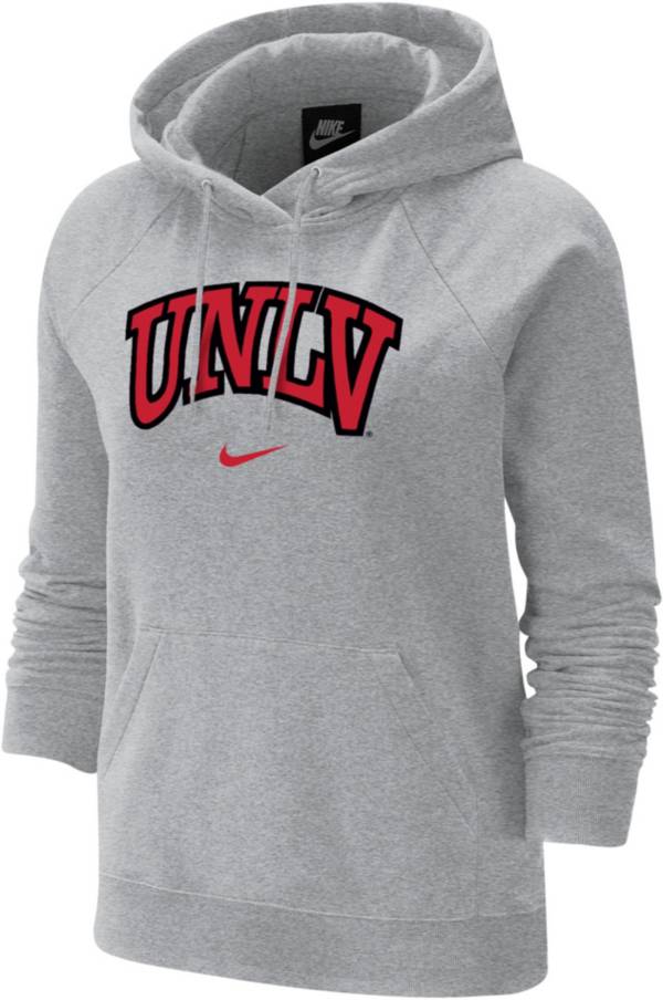 Nike Women's UNLV Rebels Grey Varsity Pullover Hoodie