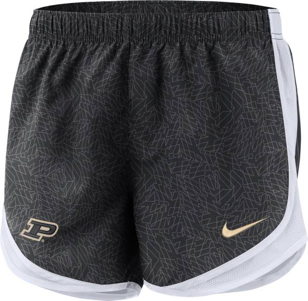 Nike Women's Purdue Boilermakers Dri-FIT Tempo Black Shorts