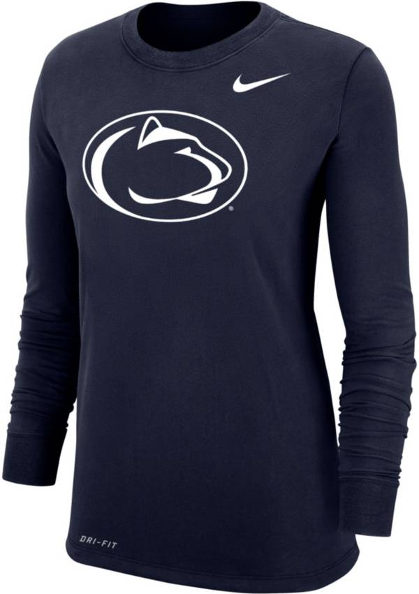 Nike Women's Penn State Nittany Lions Blue Dri-FIT Cotton Long Sleeve T-Shirt product image