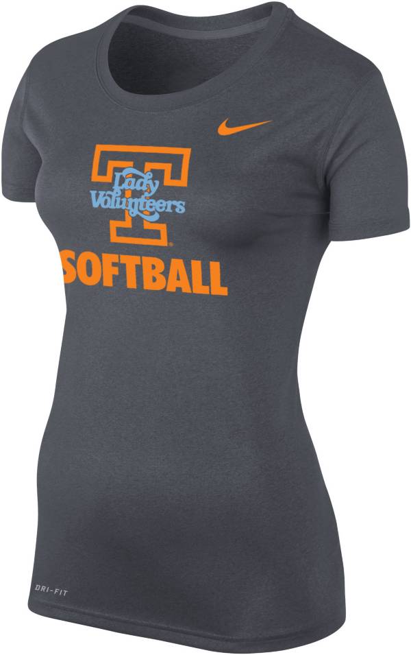 Nike Women's Tennessee Lady Vols Grey Softball Dri-FIT Legend T-Shirt product image