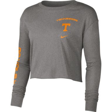 sorry, Nike Women's Tennessee Volunteers Grey Long Sleeve Crop Sweatshirt is currently out of stock