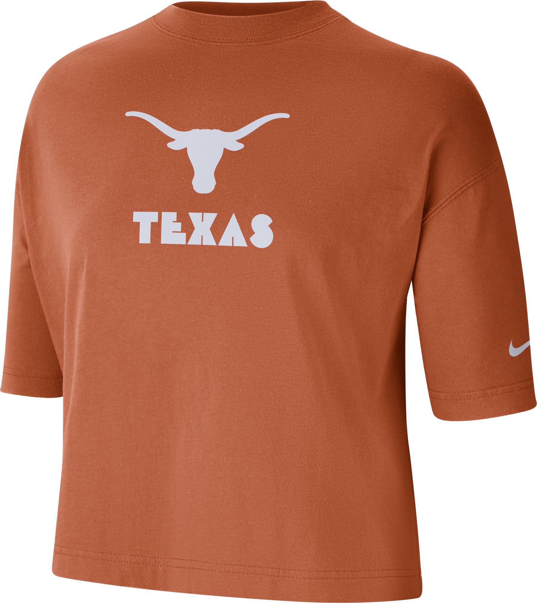 Nike Women's Texas Longhorns Burnt Orange Dri-FIT Cropped T-Shirt