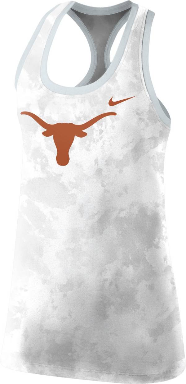 Nike Women's Texas Longhorns Racerback White Tank Top