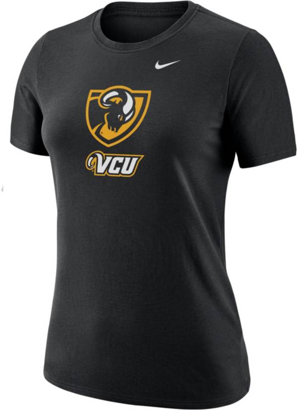 Nike Women's VCU Rams Dri-FIT Cotton Black T-Shirt