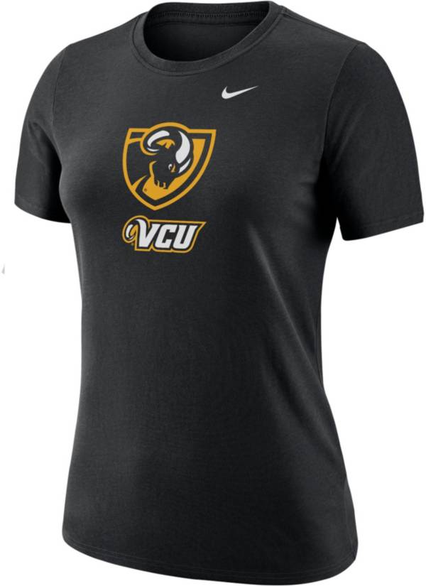 Nike Women's VCU Rams Dri-FIT Cotton Black T-Shirt product image