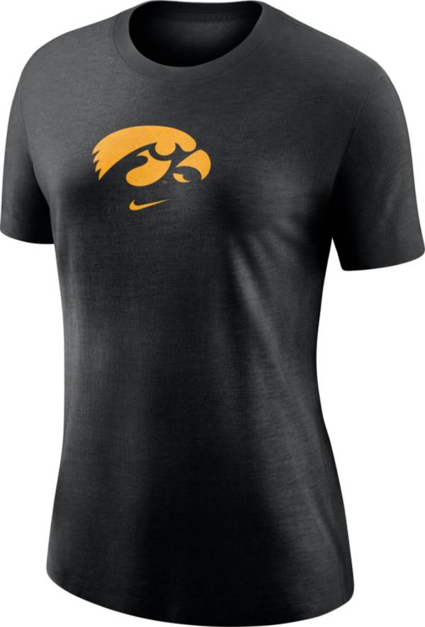 Nike Women's Iowa Hawkeyes Logo Crew Black T-Shirt product image