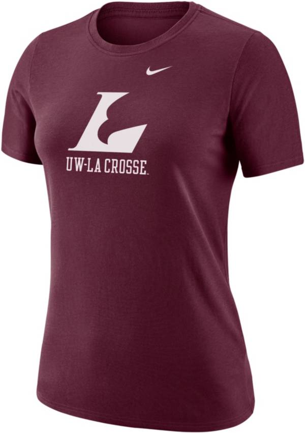 Nike Women's UW-La Crosse Eagles Maroon Dri-FIT Cotton T-Shirt