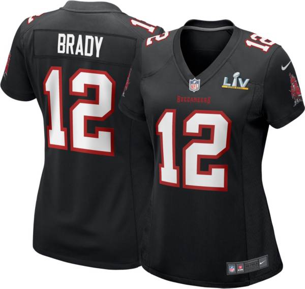 Nike Women's Tampa Bay Buccaneers Tom Brady #12 Super Bowl LV Bound Black Game Jersey