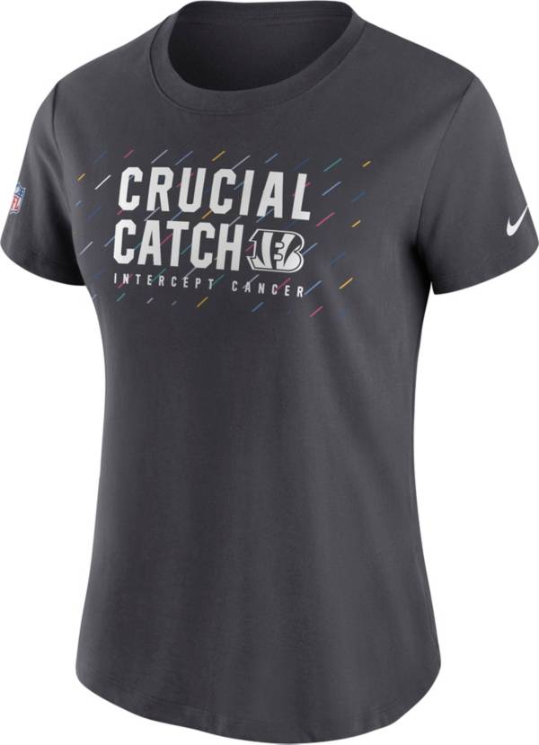 Nike Women's Cincinnati Bengals Crucial Catch Anthracite T-Shirt product image