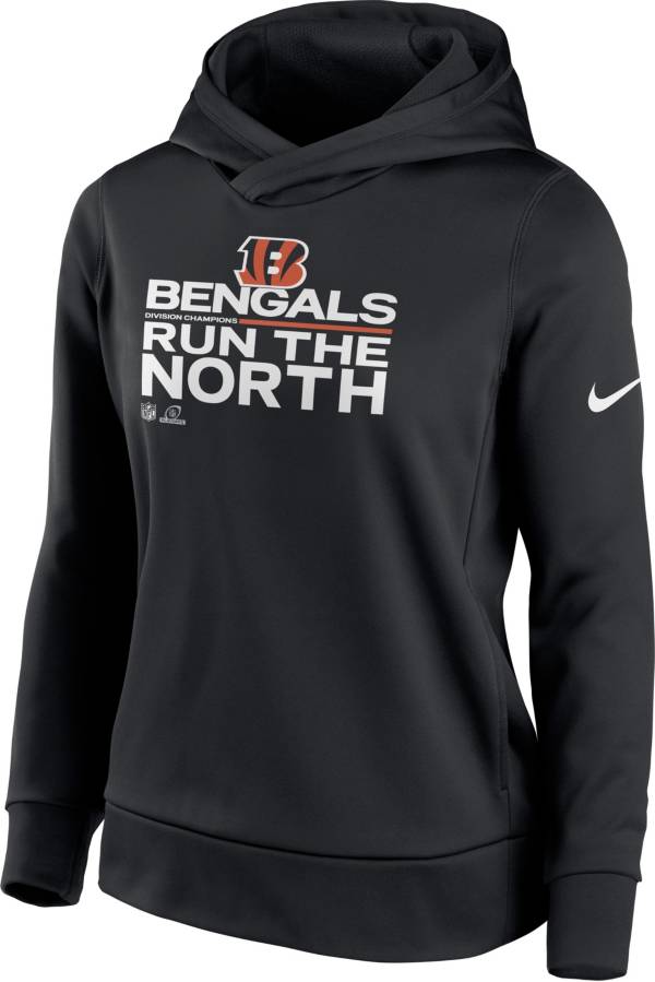 Nike Women's Cincinnati Bengals 2021 Run the AFC North Division Champions Black Pullover Hoodie product image
