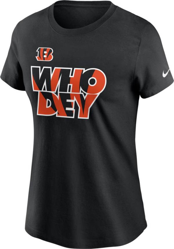 Nike Women's Cincinnati Bengals Who Dey Black T-Shirt