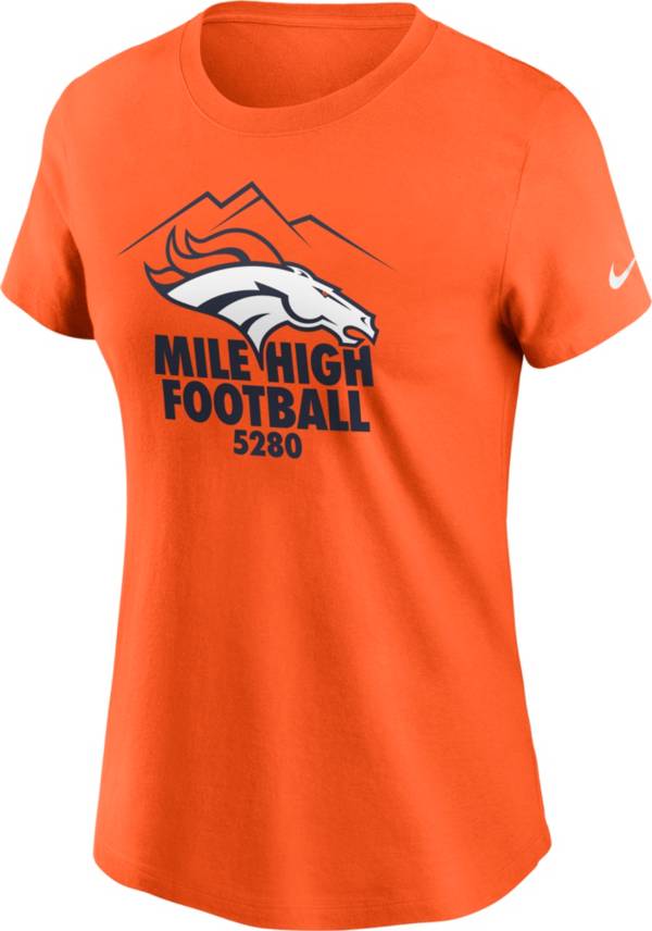 Nike Women's Denver Broncos Mile High 5280 Orange T-Shirt product image