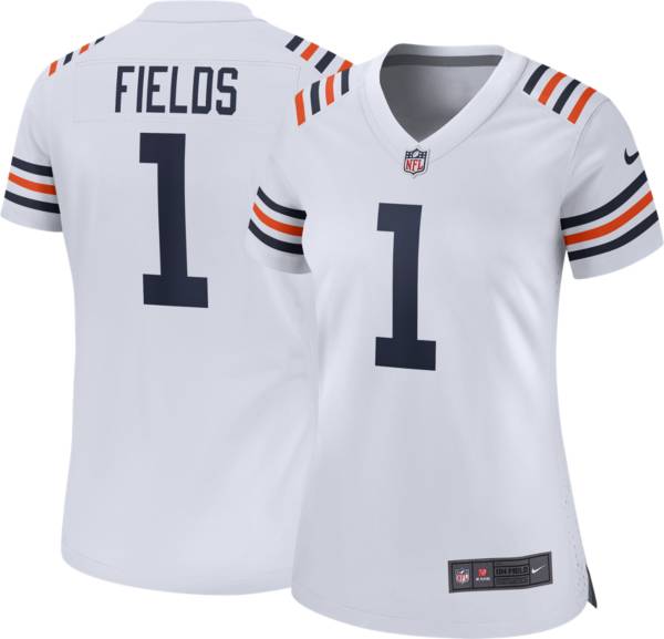 Youth Nike Justin Fields Gray Chicago Bears Inverted Game Jersey