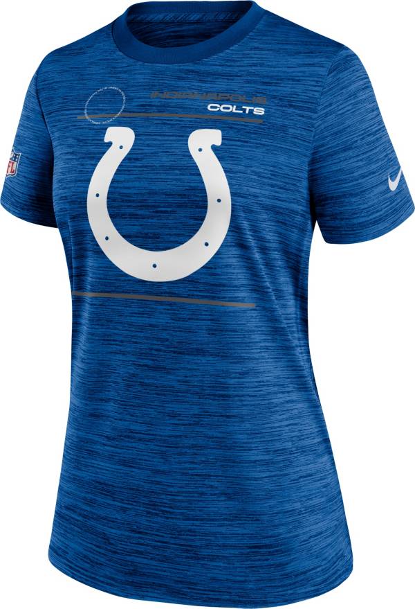 ساعات قوتشي نساء Nike Women's Indianapolis Colts Sideline Legend Velocity Blue Performance  T-Shirt ساعات قوتشي نساء