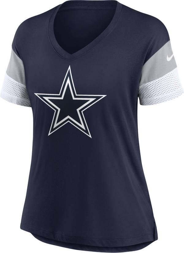 Nike Women's Dallas Cowboys Logo Fashion Navy T-Shirt product image