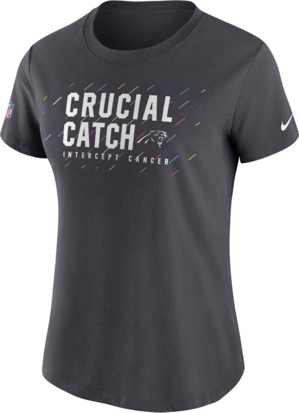 Nike Women's Carolina Panthers Crucial Catch Anthracite T-Shirt product image