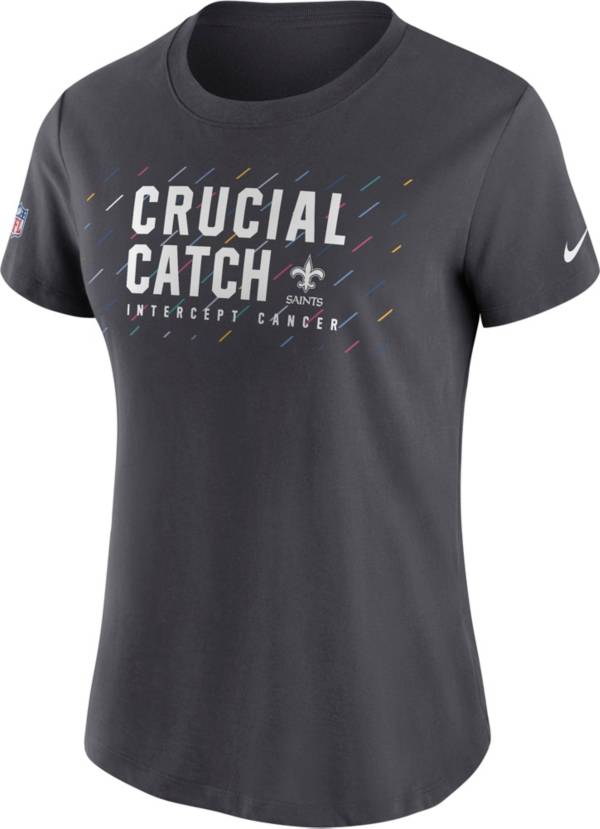 Nike Women's New Orleans Saints Crucial Catch Anthracite T-Shirt product image