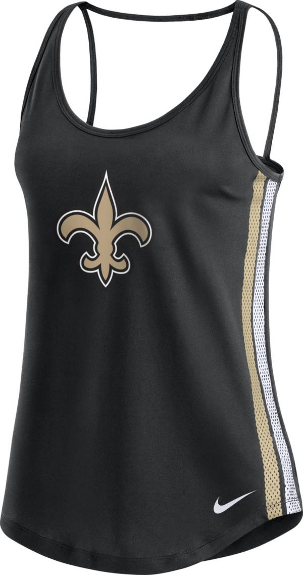 Nike Women's New Orleans Saints Dri-FIT Black Performance Tank Top